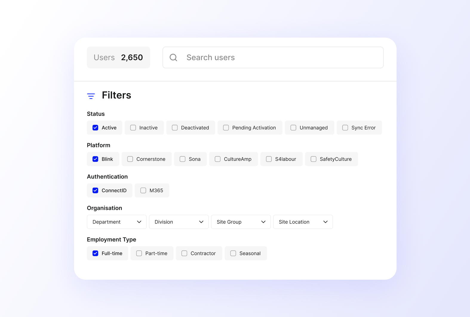 SearchAndFilter
